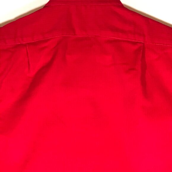 J. Crew Outfitter Women's 6 Red Corduroy Hidden Button Long Sleeve Round Hem Top - Picture 6 of 9